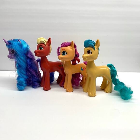 Hasbro My Little Pony 2021 Lot of Four (4) Ponies Brushable Mane 6” Vinyl Dolls - Picture 3 of 11